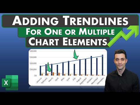 Excel Tips - Adding Trendlines | One or Multiple Chart Elements | Selecting a Specific Series