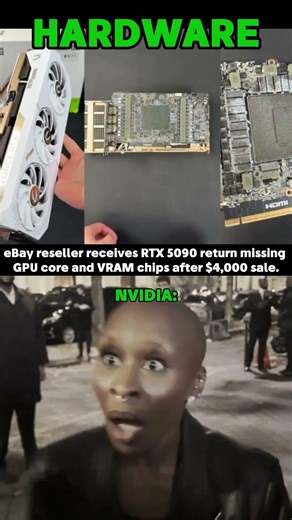 RTX 5090 Returned Without GPU 😳 #technews #nvidia #rtx5090