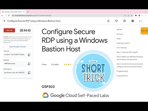 Configure Secure RDP using a Windows Bastion Host || #qwiklabs || #GSP303 || [With Explanation🗣️]