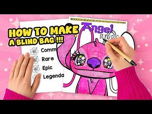 How To Make ANGEL Blind Bag 💗 Easy DIY Tutorial + FREE PRINTABLE! | Satisfying STITCH Universe