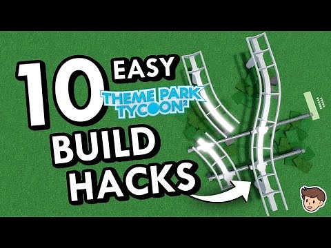🎢 10 EASY Theme Park Tycoon 2 BUILD HACKS For Roller Coasters | Kosii