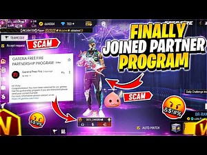 FINALLY JOINED FREEFIRE PARTNER PROGRAM🥰 | V BADGE COMING? SCAM🤬 - GARENA FREEFIRE