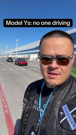8.5K views · 171 reactions | Self driving Teslas from production line to logistics lot at Giga Texas #fyp #viral #tesla #autonomy #modely | Tesla Owners of Silicon Valley | Facebook