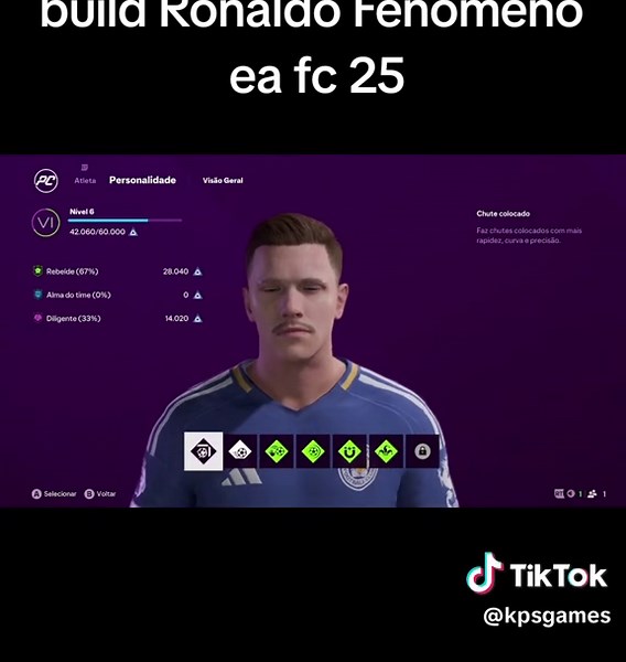 Construa Ronaldo Fenômeno R9 no FIFA 25