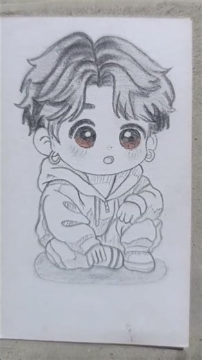 Cute Bts cartoon character 😍🔥#viral #drawing #tranding #trendingshorts #shorts #subscribe #art