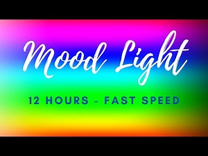 12 hours smooth color changing mood led light - color screensaver - medium speed