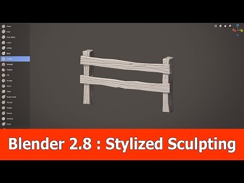Blender 2.8 Stylized Sculpting for Beginners (with Gaomon S620 tablet)