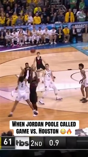 Jordan Poole with one of the most memorable shots in March Madness history 😮‍💨 #cbb #mbb #marchmadness #collegebasketball