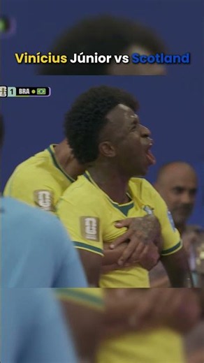 Vinícius Jr. vs Scotland 🔥 Every Touch, Skills & Highlights 🇧🇷⚡ | World Cup 2026