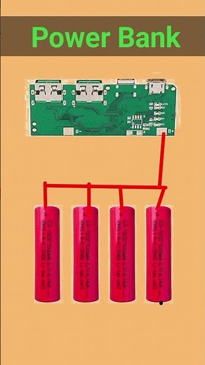 How to Make a Power Bank at Home | 18650 Battery Power Bank Circuit #diagram #electrical