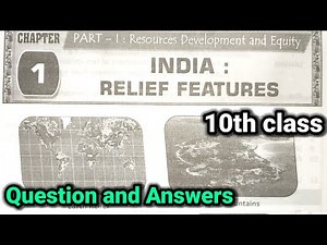 10th class | Social | 1.India : Relief Features lesson |10th 1st lesson social Question and Answers