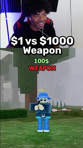 $1 Vs $1000 Weapon?! #roblox