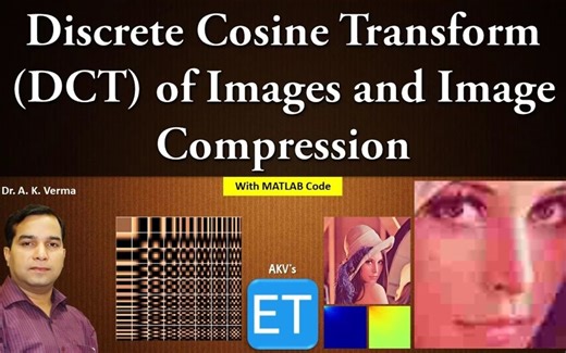 Discrete Cosine Transform (DCT) of Images and Image Compression