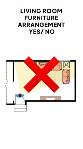 This living room layout changed everything #livingroomdesign #floorplan
