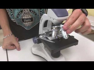 Utilisation d'un microscope optique en salle 009 (M. Lesieur)