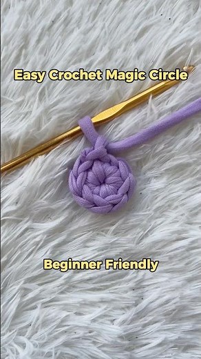 This is the easiest magic circle, Beginner Friendly! #crochet #crochettutorial #beginnercrochet