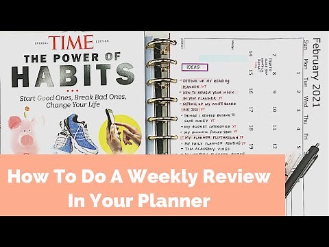 How To Do A Weekly Review In Your Planner