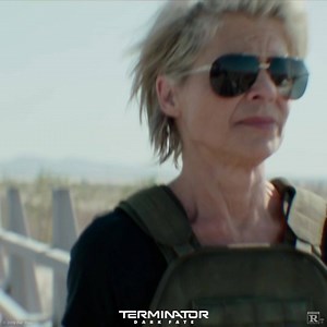 Her name is Sarah Connor. She hunts terminators. Experience #TerminatorDarkFate in theatres Nov 1. | Terminator