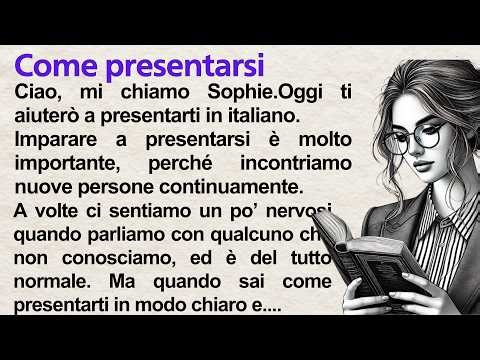 Introduce Yourself in Italian 🇮🇹 | Learn Italian for Beginners (A1–A2) | Simple Italian Story