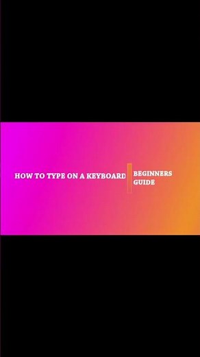 Learn How to Type Fast | Keyboard Tutorial for Beginners #shorts #beginnertutorial