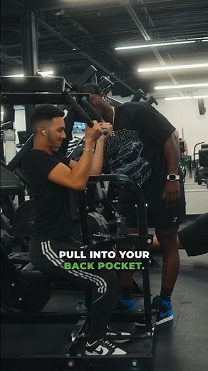 How to perform the Machine High Row: How to engage your back muscles properly. #fitnesstips