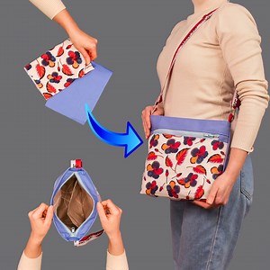 221K views · 2K reactions | Easy crossbody bag tutorial - great sewing idea! | Miarti - Wiederverwendung | Facebook