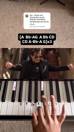 Ram Iyappan on Instagram: "Recent vibes 💃🪩 Song: Rehman Dakait bgm Movie: Dhurandhar Scale: D minor Voice: Saxophone/Shenai #dhurandhar #rehmandakait #fa9la #arabicsong #balochi #akshayekhanna #rehmandakaitentry #hindi #hindisongs #bollywood #trending #trendingaudio #trendingreels #reels #bgm #pianistram #piano #tutorial #pianolessons #balochisong #moviescenes #fyp #viralreels #ranveersingh #dance"