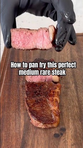 Medium rare sirloin steak