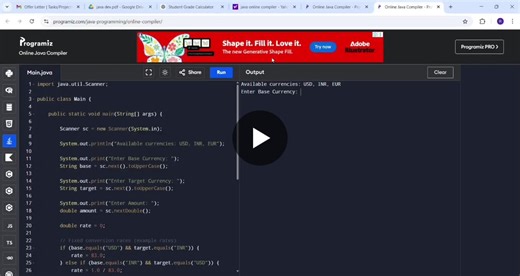 #java #programmingprojects #codsoft #learningbybuilding | Ritika Giramkar