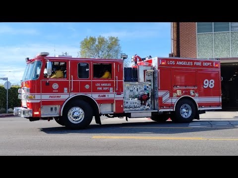 LAFD Engine 98 Responding