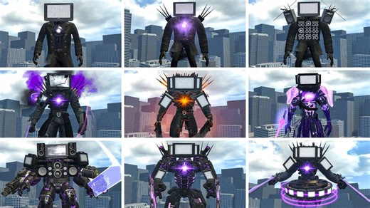 TITAN TV MAN 41-77 多元宇宙和粉丝制作的所有版本