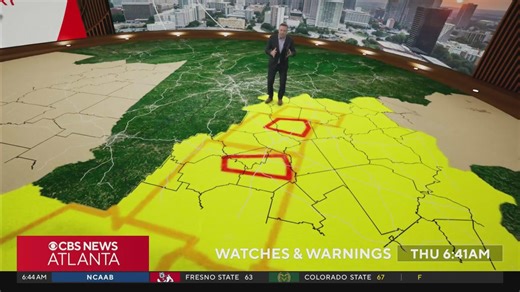 Tornado watch in effect across central and east-central Georgia as storms move east