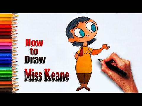 How to Miss Keane from The Powerpuff Girls | Drawing for learning | Drawing tutorials