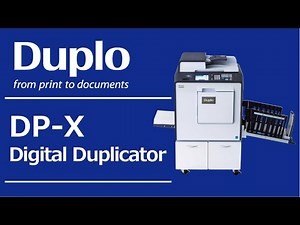 Duplo DP-X Digital Duplicator Introduction (English) EMEAR/AP
