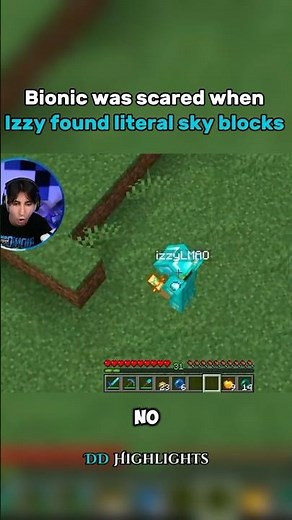 Bionic was scared when Izzy found literal sky blocks 😲