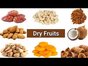 Dry Fruits names | with pictures | simple way of learning