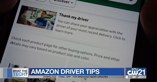 What the Tech: Amazon driver tips