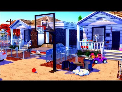 I built an urban neighborhood in the sims 4