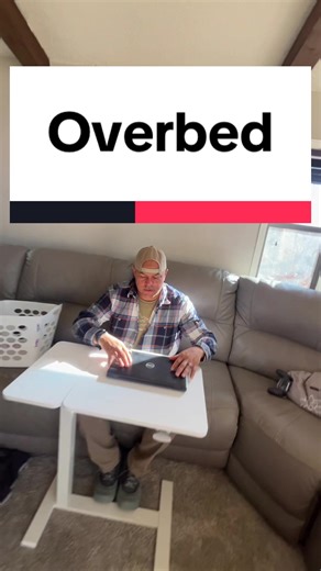 I love this table ✅ Adjustable Overbed Table — perfect bed desk or snack tray ✅ Tilting tabletop for laptop, reading, or breakfast in bed ✅ Rolling design glides under any bed, couch, or recliner ✅ Portable workstation or hospital bed table alternative ✅ Easy to assemble — sturdy, stable, and height #bedsidetable #rollingtable #overbedtable #workfromhomelife #beddesk