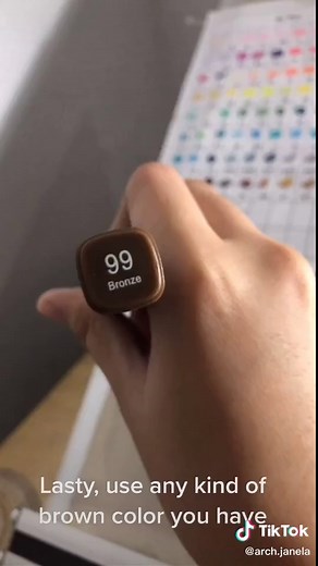 How to Color Tree Branches Using Brush Pen - Step by Step Tutorial