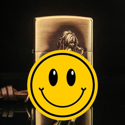 Vintage Style Brass Zippo with 3D Girl Emblem & Keychain Gift For Men | eBay