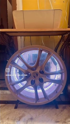 How I created a modern art personal computer , using old car Rim and old pc #desktopengineer