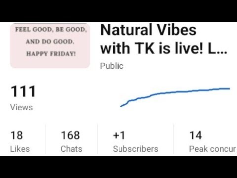 Natural Vibes with TK is live! Let's Go 🗣️😀