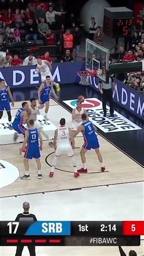 Biberovic proving he’s one of Europe’s best shooters 🇹🇷🎯 #FIBAWC