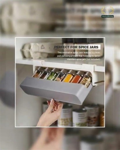 Kitchen Racks Wall Mounted - Space-Saving Spice Organizer