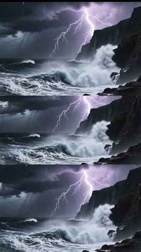 ⚡ Epic Storm Seascape – Lightning Strikes the Ocean | Cinematic Digital Painting Reveal 🌊🎨