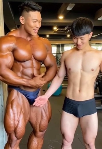 後半はしっかりフォーム確認。見せるだけじゃなく、ちゃんと伝えるボディービルダー。 #筋トレ指導 #パーソナルトレーニング #フォームチェック #ボディービルダー #筋トレ仲間