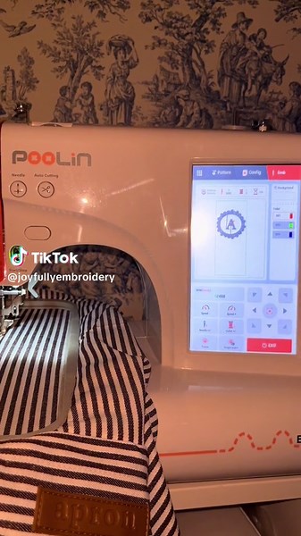 Happy stitching🥰🪡🧵 #poolin #poolinembroiderymachine