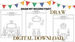 Robot Coloring & Drawing Activity Book | Kids Printable Coloring Pages |STEM Creativity Sheets | Digital Download - Etsy