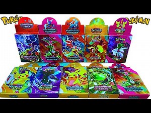UNBOXING THE VARIETIES OF POKEMON BOOSTER BOX PACKS | POKEMON MINI BOXES UNBOXING #pokemon #yt